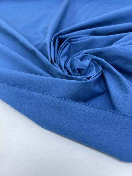 Cotton Elastane Woven Blue