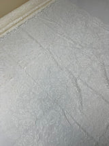 Viscose Lace Mesh Floral White Beige