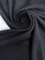 Black Sequined Wool Knitted Fabric
