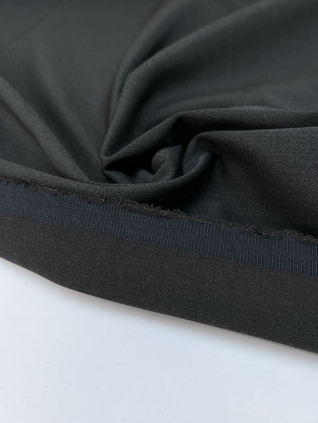 Virgin Wool Twill Gray Blue