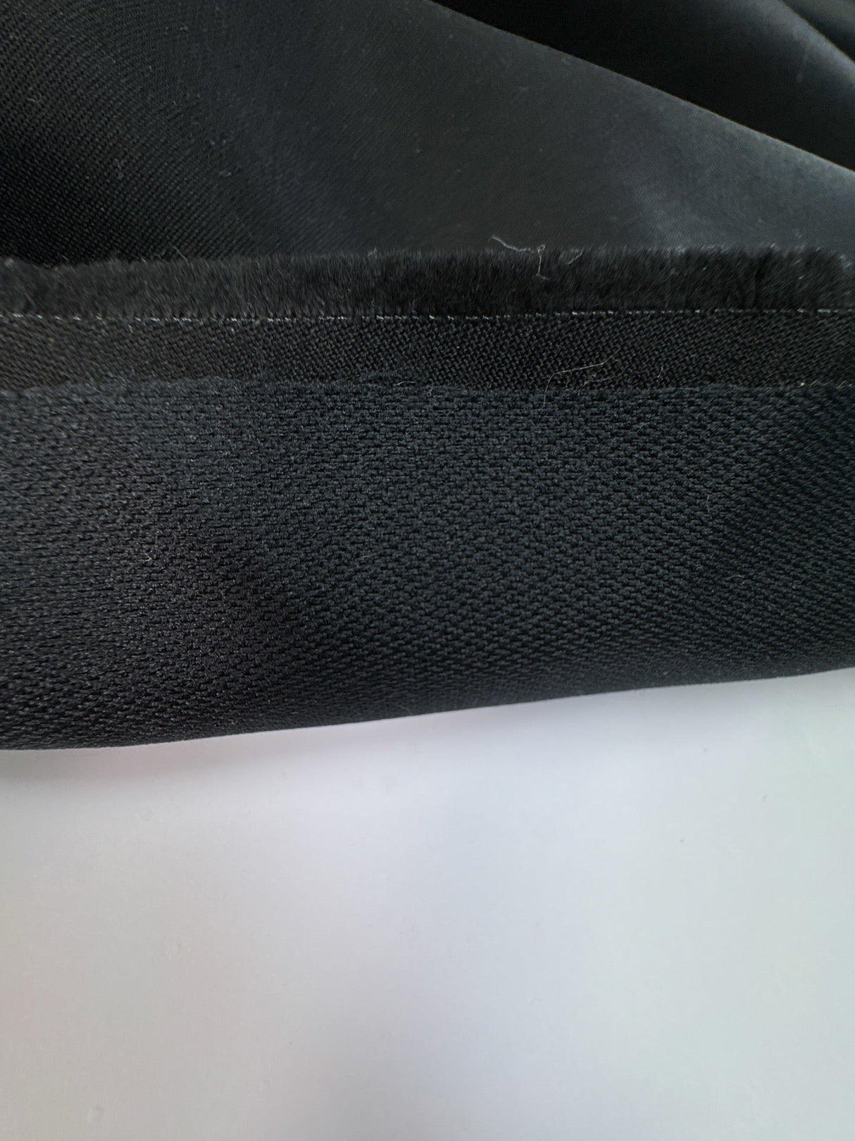 Black Wool Polyamid Woven