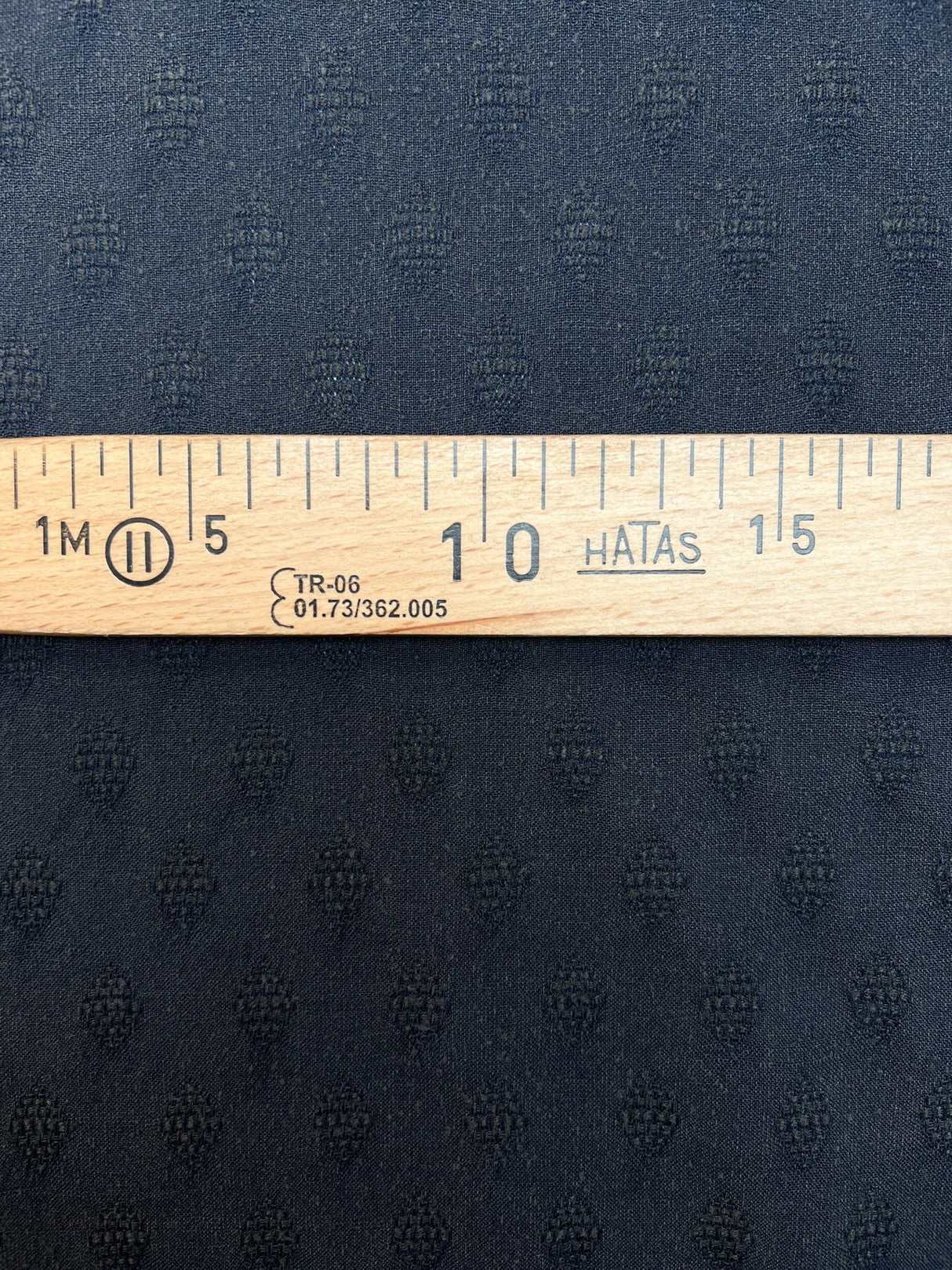 Wool Cotton Woven Fabric Gray Blue