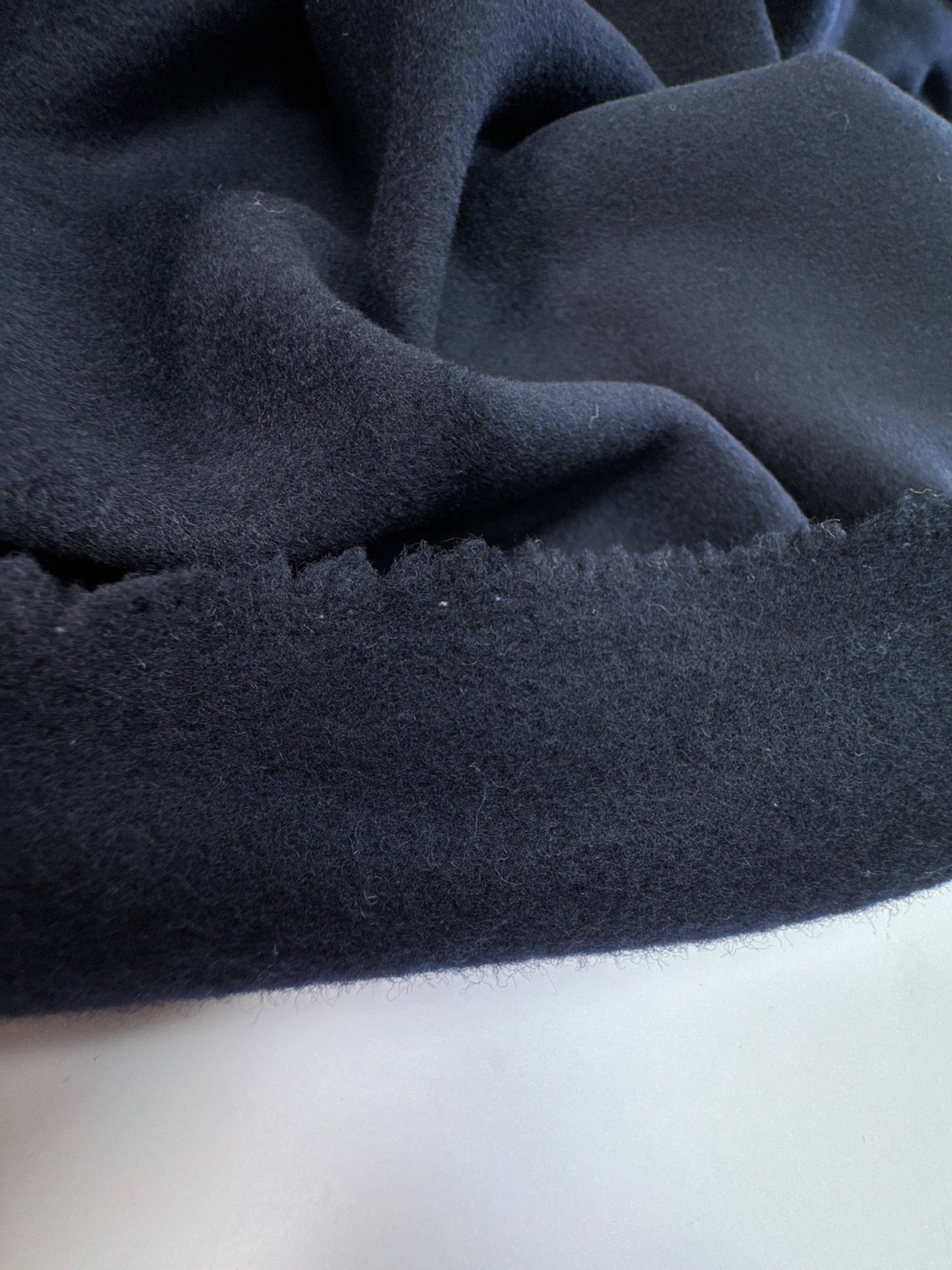 Wool Pile Fabric Melange Blue
