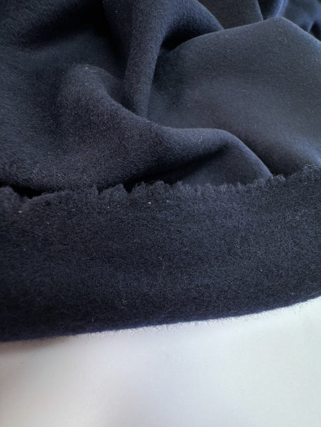 Wool Pile Fabric Melange Blue