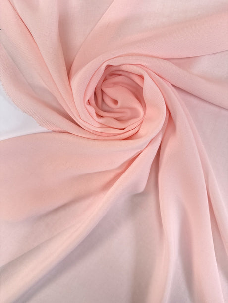 Pink Polyester Crepe