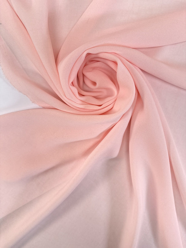 Pink Polyester Crepe