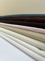 Viscose Satin Weave Brown Blend Fabric