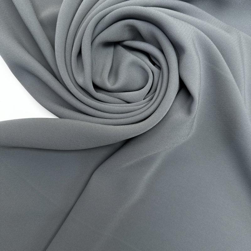 Gray Polyester Elastane Woven