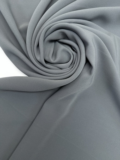 Gray Polyester Elastane Woven