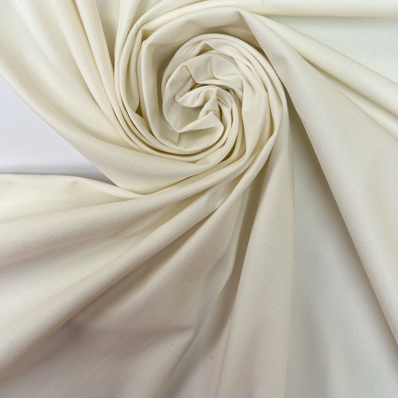 Cotton Polyamide Elastane Woven White