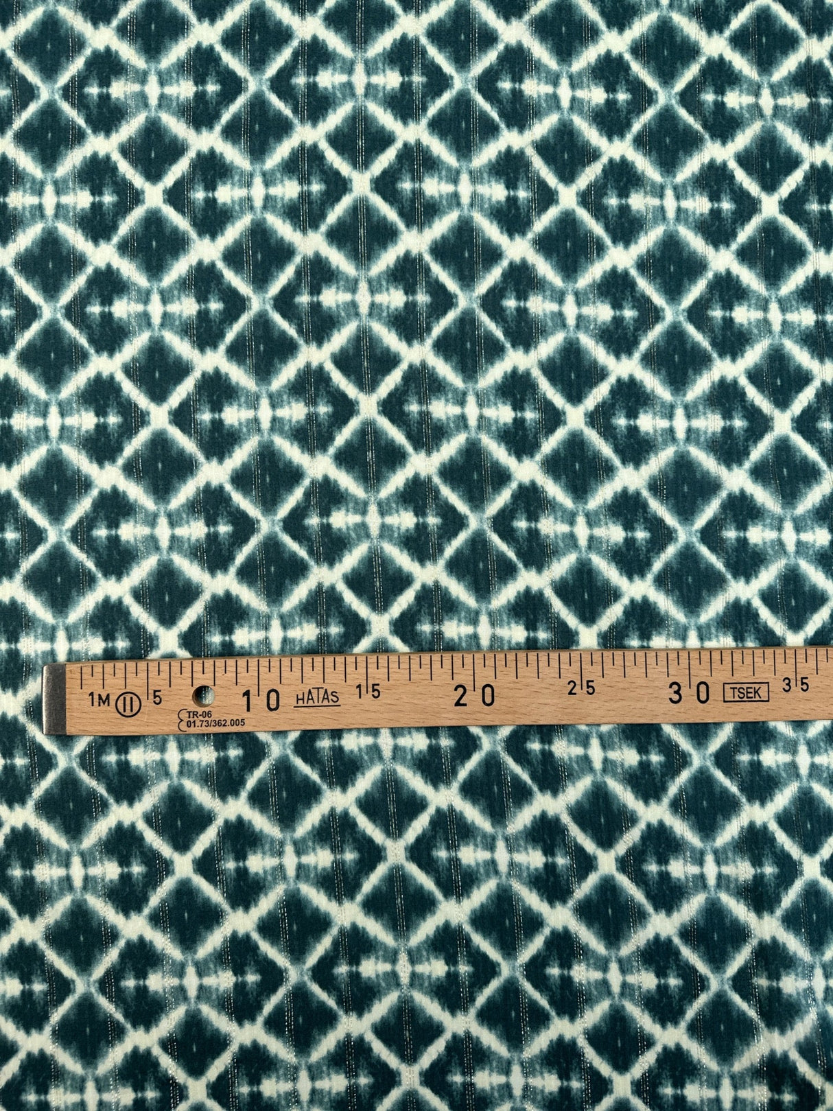 Viscose Lurex Printed Staple Fabric