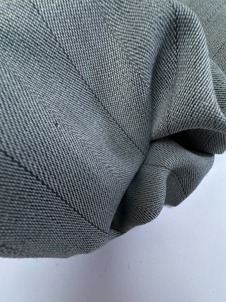Wool Tweed Gray Black Striped