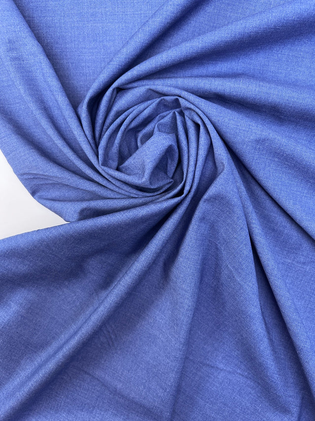Viscose Melange Woven Fabric Blue