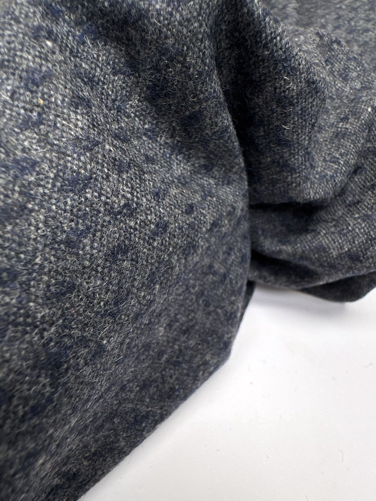 Wool Tweed Gray Blue Shades