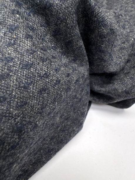 Wool Tweed Gray Blue Shades