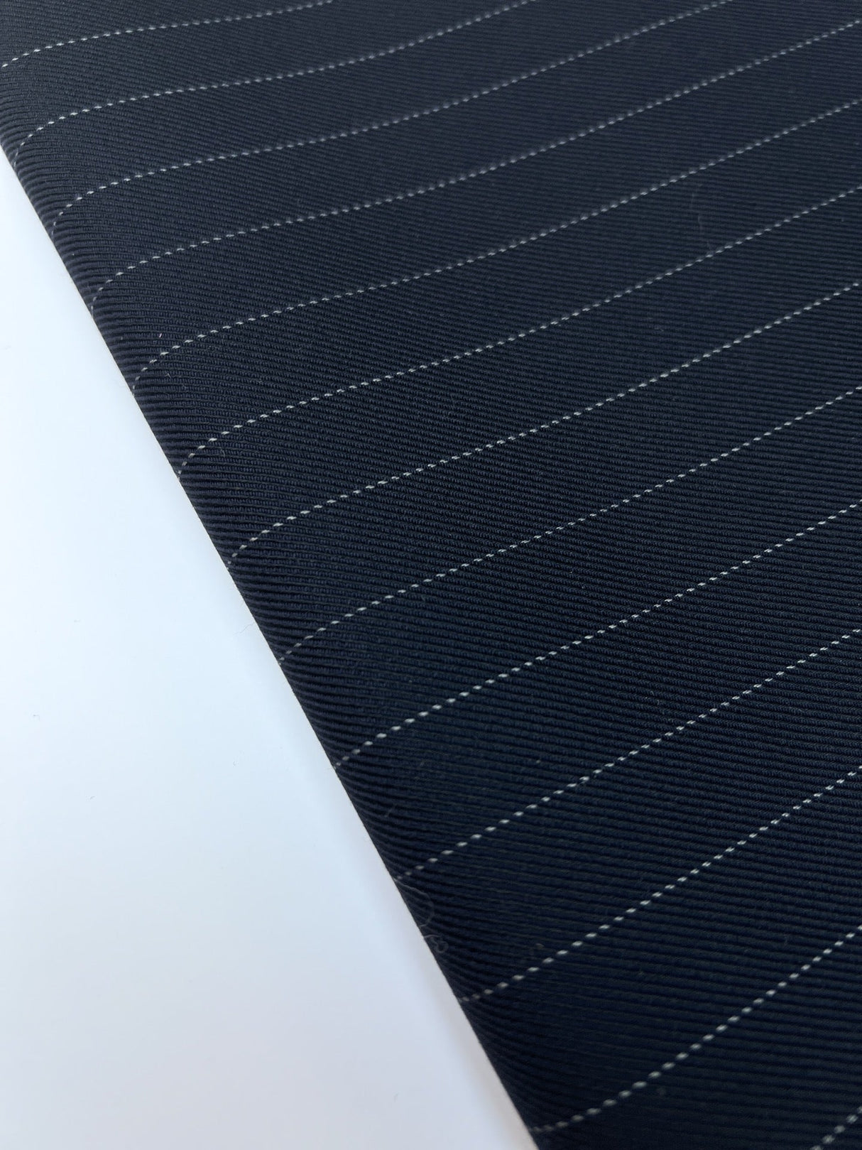 Wool Crepe Blue Black Italian