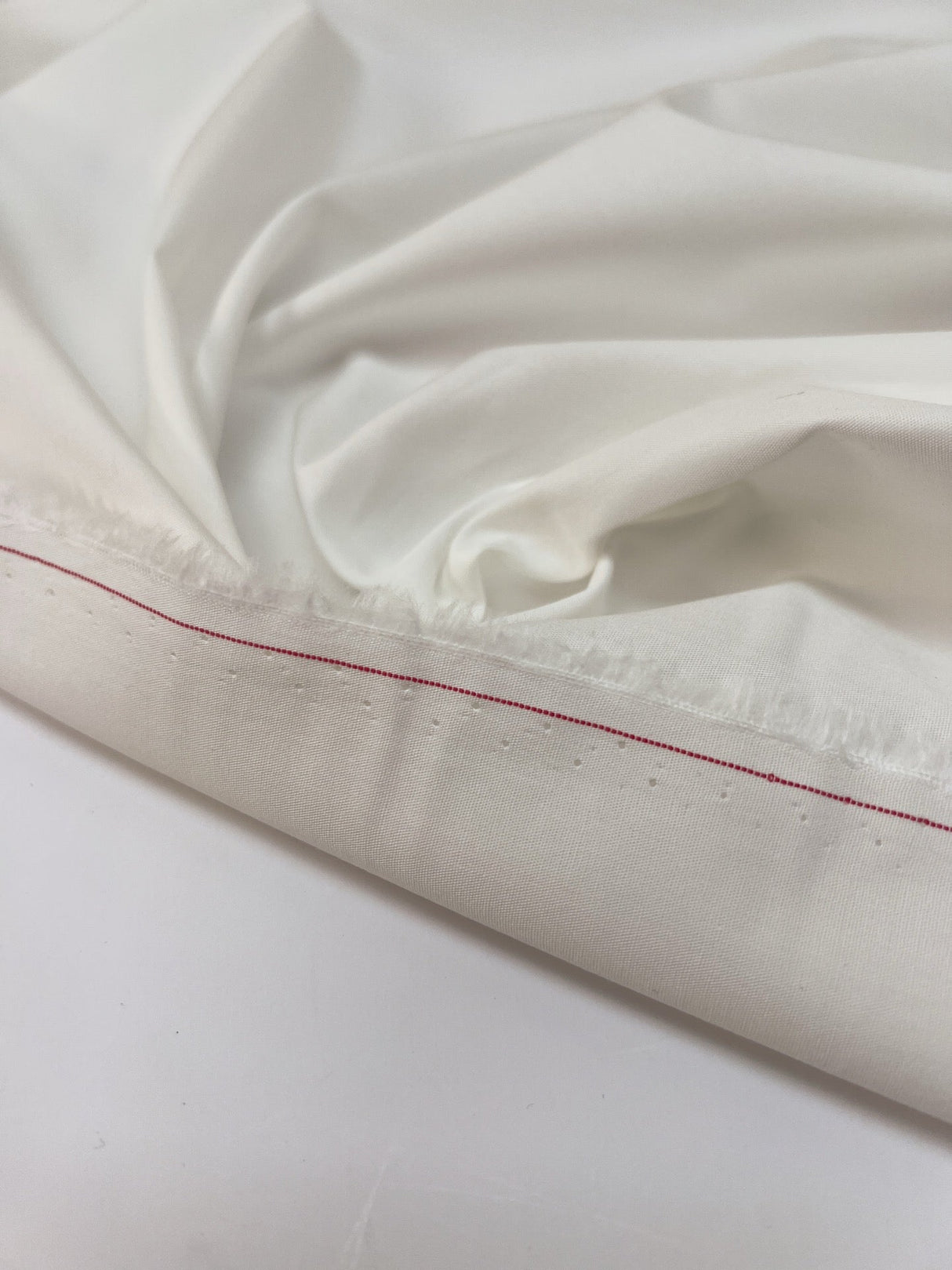 White Cotton Stretch Fabric