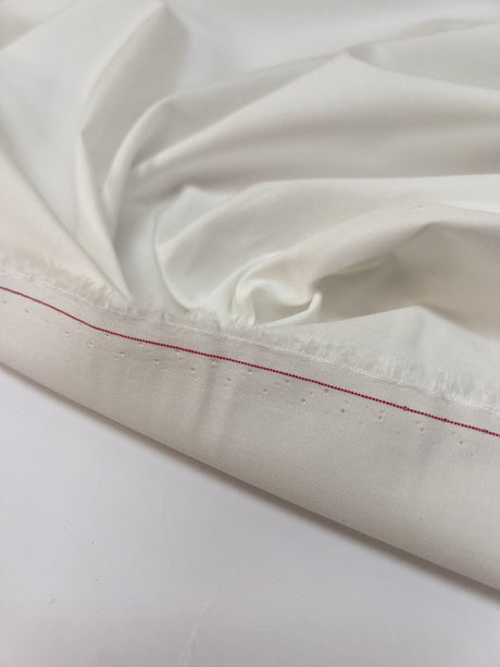 White Cotton Stretch Fabric