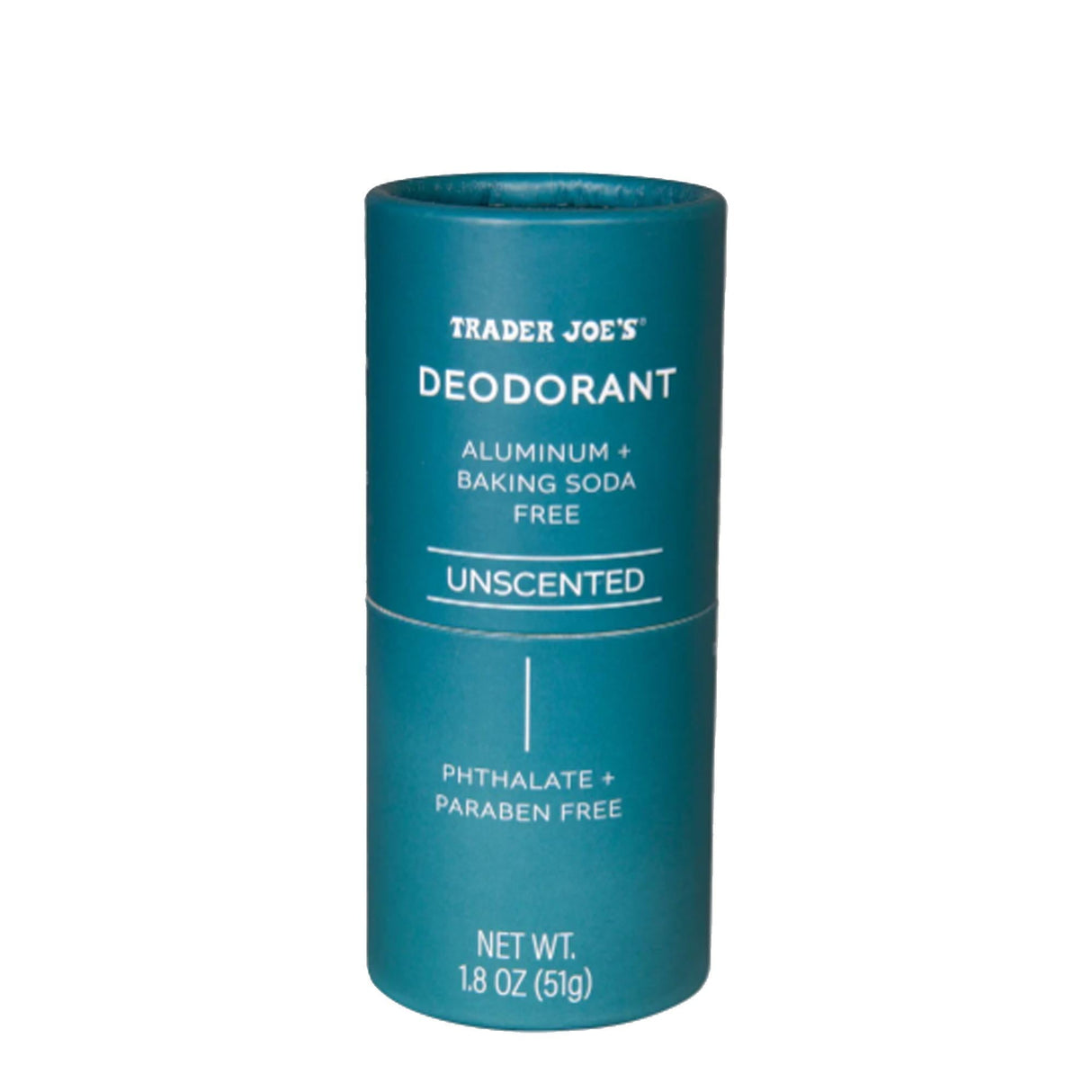 Trader Joe’s Unscented Deodorant - Backing Soda Free | 1.8 Oz