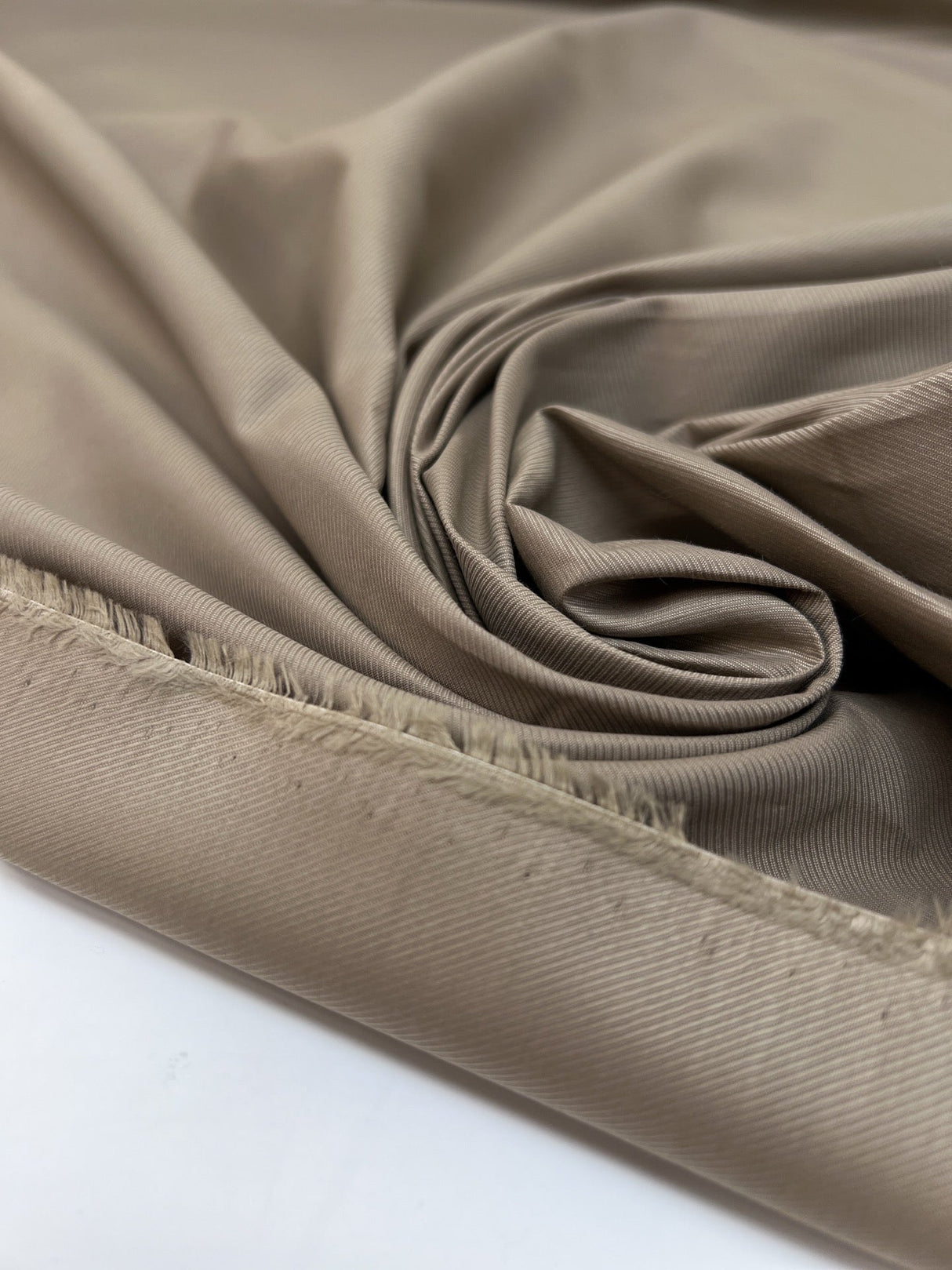 Cotton Nylon Twill Brown Beige