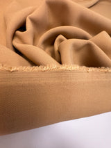 Beige Polyester Viscose Elastane Crepe