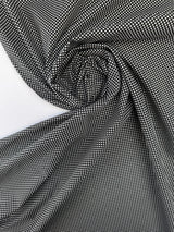 Cotton Poplin Gray Polka Dot