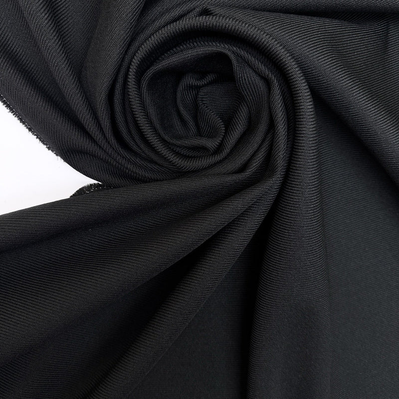 Black Polyester Twill