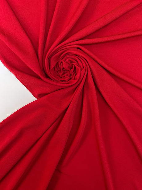 Viscose Stretch Knitted Fabric Red Shade