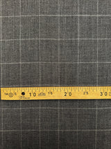 Wool Tweed Checked Gray