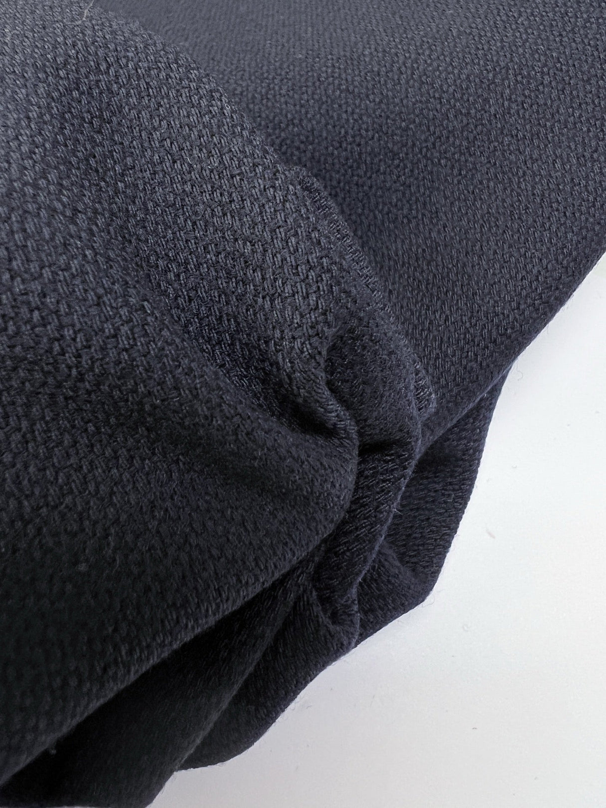 Wool Basket Weave Fabric Blue Shade