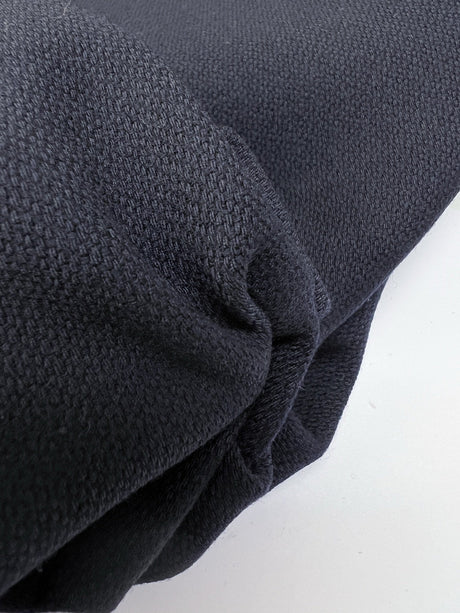 Wool Basket Weave Fabric Blue Shade