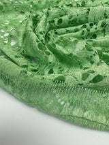 Polyester Lace Floral Green