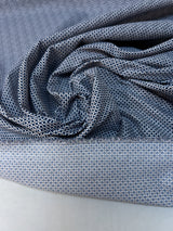 Polyamide Elastane Crepe Printed Blue White