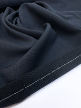 Wool Polyamide Checked Blue Suiting Fabric