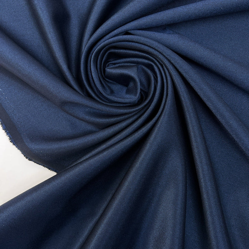 Italian Changeant Jacquard Suiting Fabric Blue Black