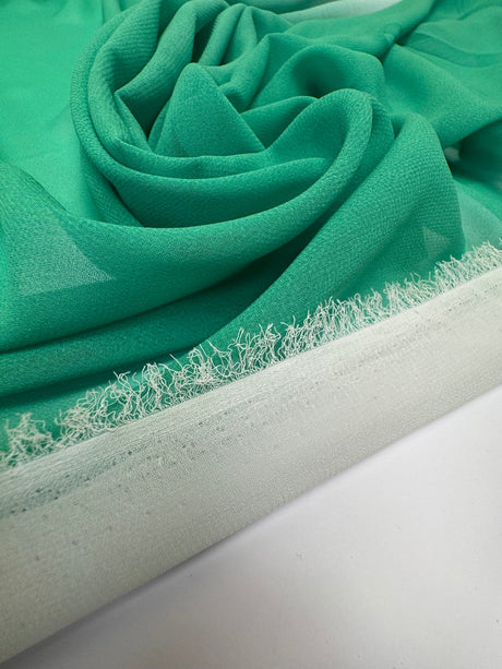 Polyamid Huckaback Fabric Degradé Green Blue
