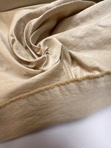 Beige Crinkled Polyamide Fabric