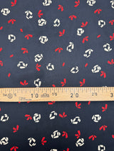 Polyester Crepe Printed Red Black