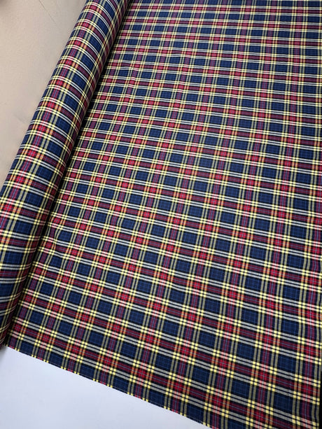 Cotton Tweed Multicolor Checked
