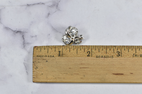 Rhinestone Buttons 0.75" Gold