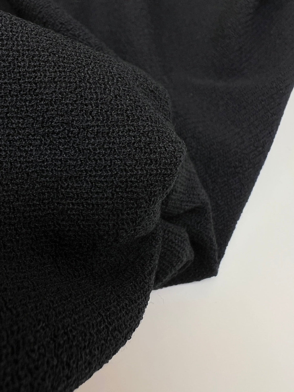 Viscose Knit Fabric Black Stretch