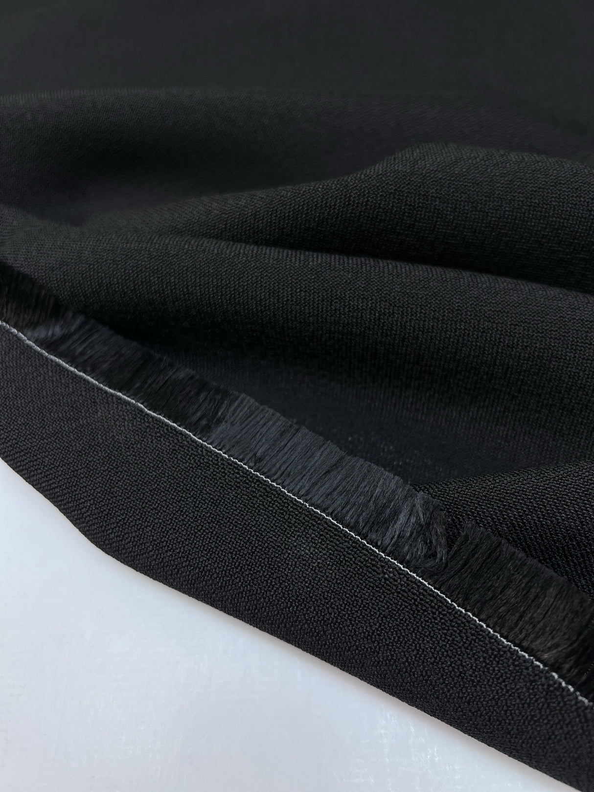 Black Viscose Crepe Fabric