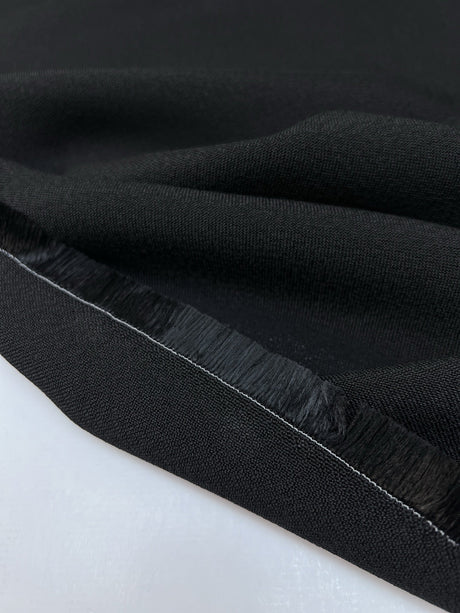 Black Viscose Crepe Fabric