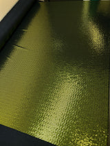 Lurex Polyester Blend Knitted Fabric Golden Green