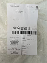 Viscose Cotton Lace Floral White