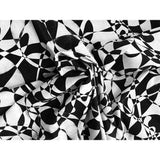 2 Yard African Print Stretch Cotton Satin Fabric Soft Lightweight Apparel Material for Sewing 58 Inch Width
