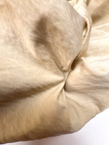 Beige Crinkled Polyamide Fabric