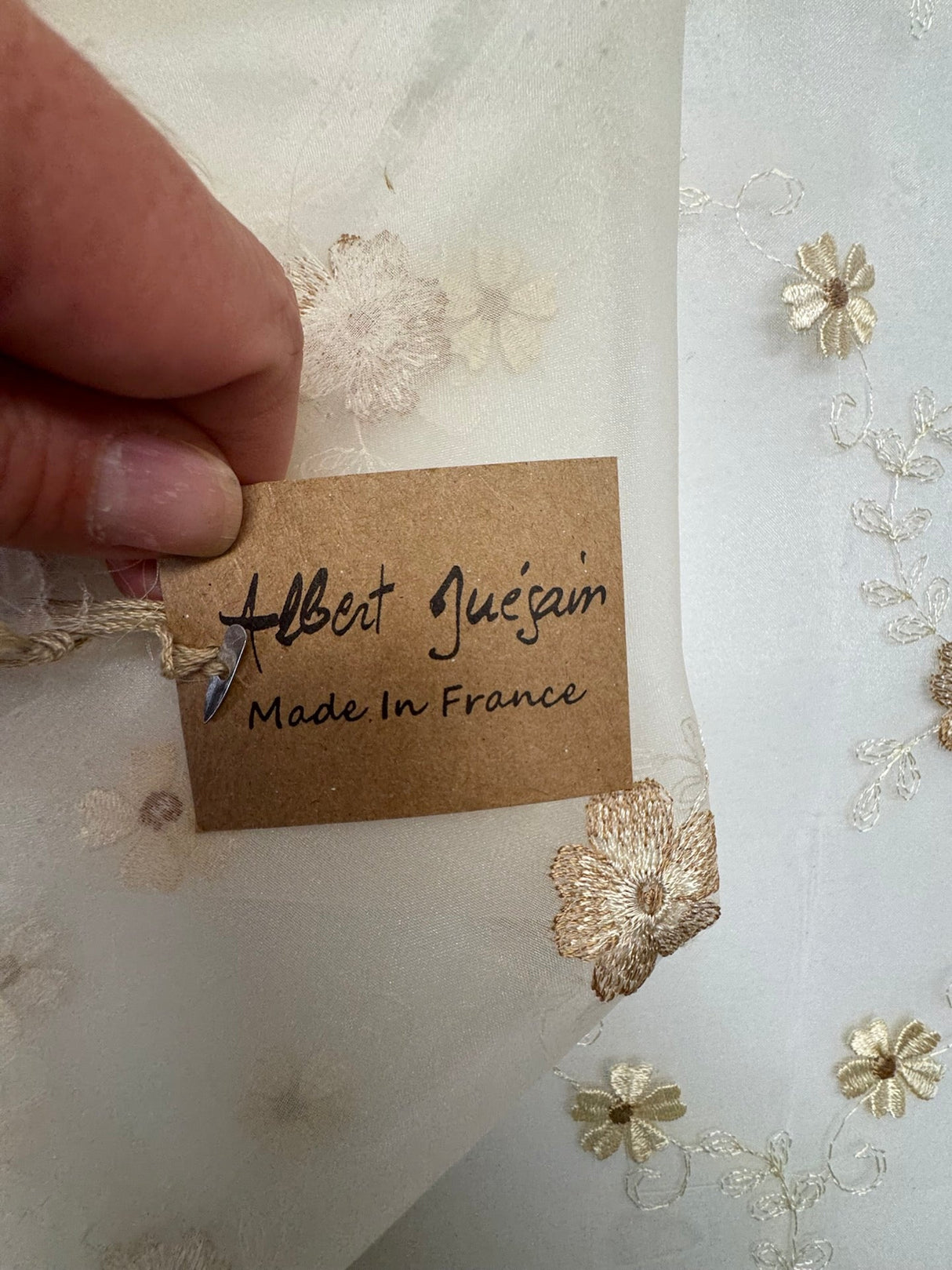 Embroidered Polyamide Viscose Organza
