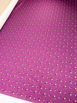Cotton Twill Printed Purple