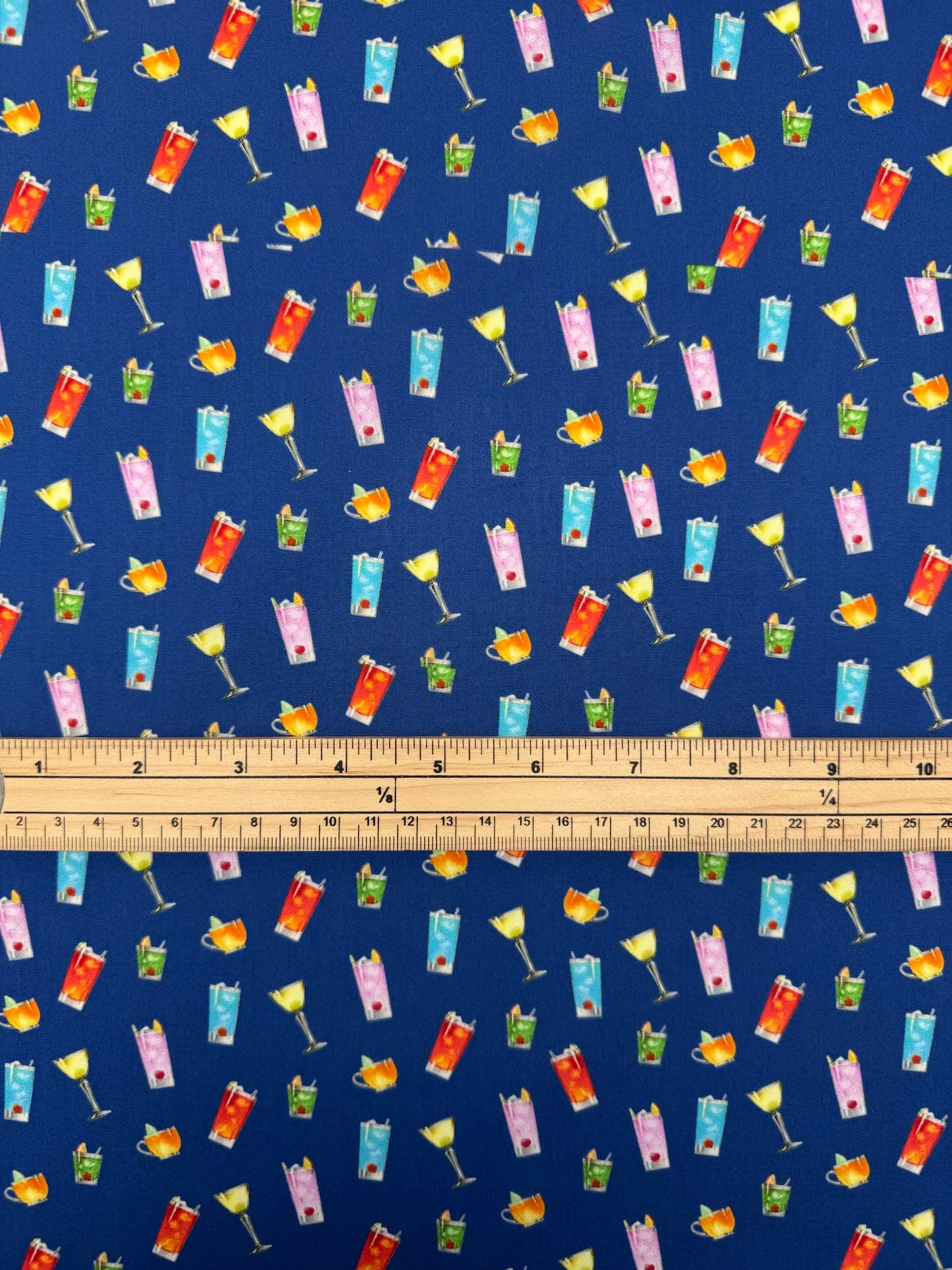 Italian Cotton Poplin Multicolour Graphic Print